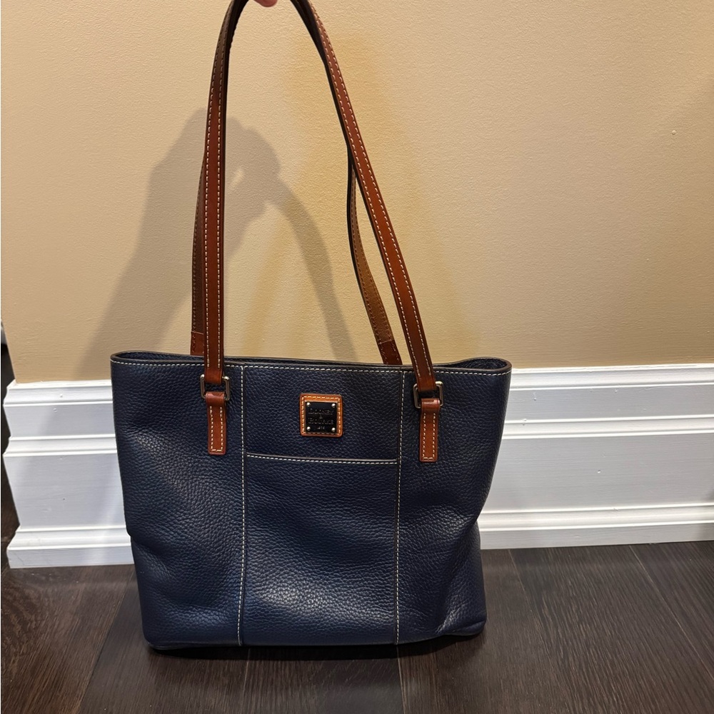 Dooney & Bourke Navy Blue Leather Tote